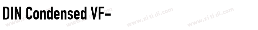 DIN Condensed VF字体转换